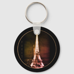 Eiffel Torn & Surreal Paris Art/kärlek Frankrike  Nyckelring