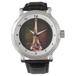 Eiffel Torn & Surreal Paris Art/kärlek Frankrike W Armbandsur