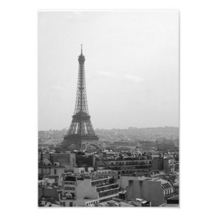 Eiffel torn (svarten & vit) fototryck