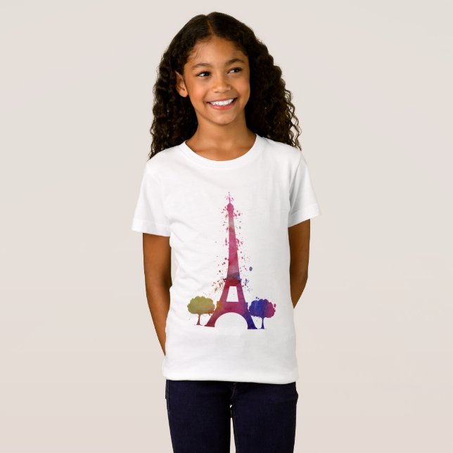 Eiffel torn tee shirt (Hel framsida)