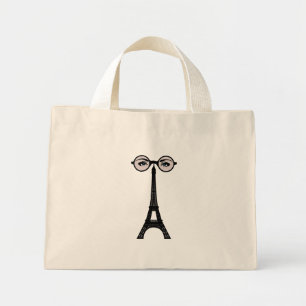 Eiffel Torn Tote Bag Mini Tygkasse
