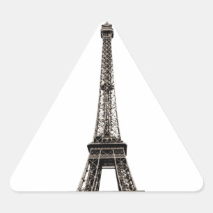 Eiffel Torn Triangelformat Klistermärke