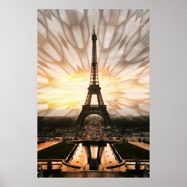 Eiffel Torn, tryckt Poster (Framsidan)