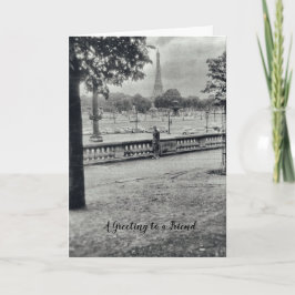 Eiffel Torn Vänskap Kort