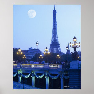 Eiffel Torn vid Dusk Poster