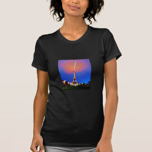 Eiffel Torn vid nattmålning T Shirt