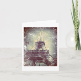 Eiffel torn, Vintage-Utformat som är tomt Kort