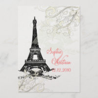 Eiffel Torn+virrvarr Champagne Shimmer Cardstock