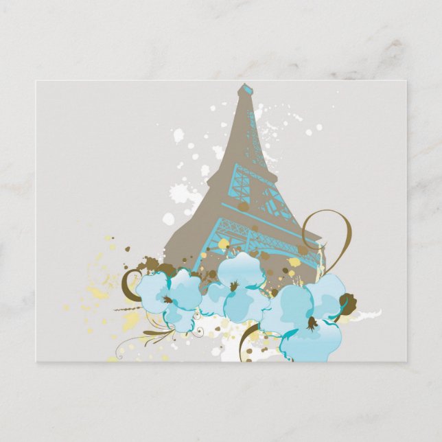 Eiffel Torn vykort (Framsida)