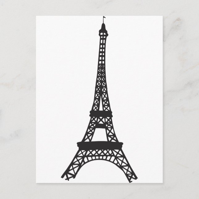 Eiffel torn vykort (Framsida)