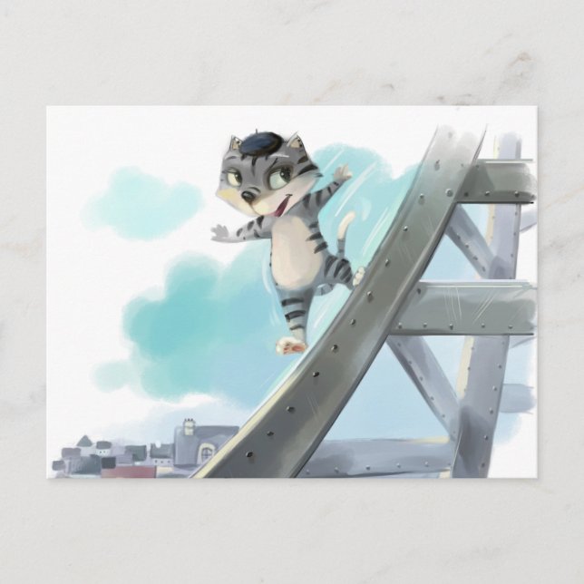 Eiffel Torn vykort (Framsida)