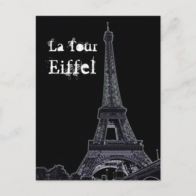 Eiffel Torn vykort (Framsida)