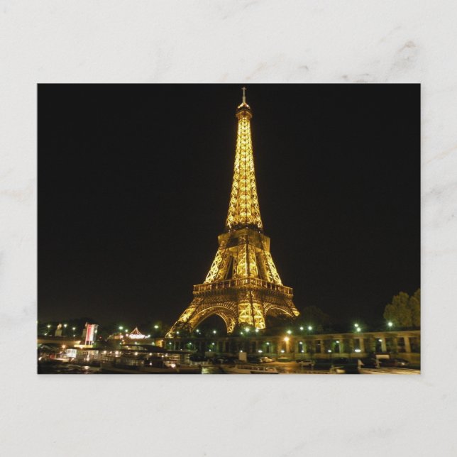 Eiffel Torn Vykort (Framsida)