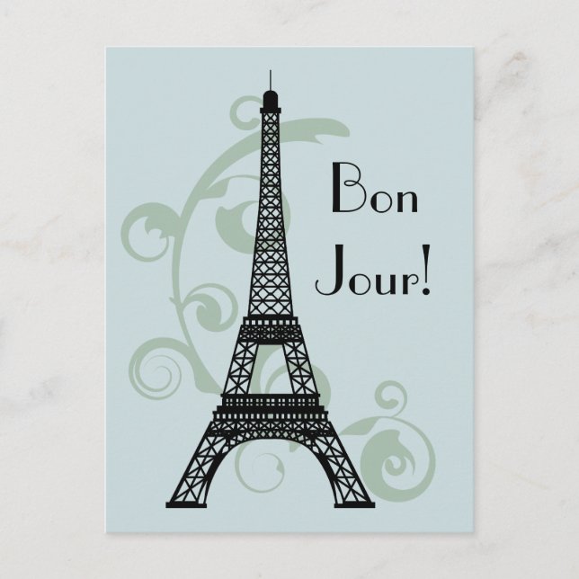 Eiffel Torn vykort (Framsida)