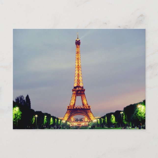 Eiffel Torn vykort (Framsida)