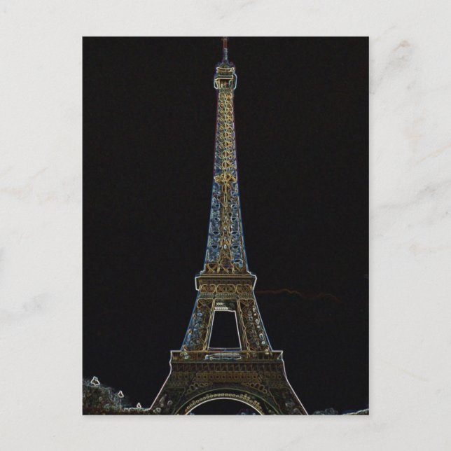 Eiffel Torn vykort (Framsida)