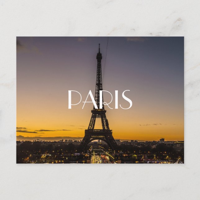 Eiffel Torn vykort (Framsida)