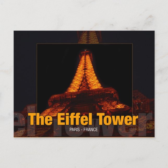 -Eiffel-Torn Vykort (Framsida)