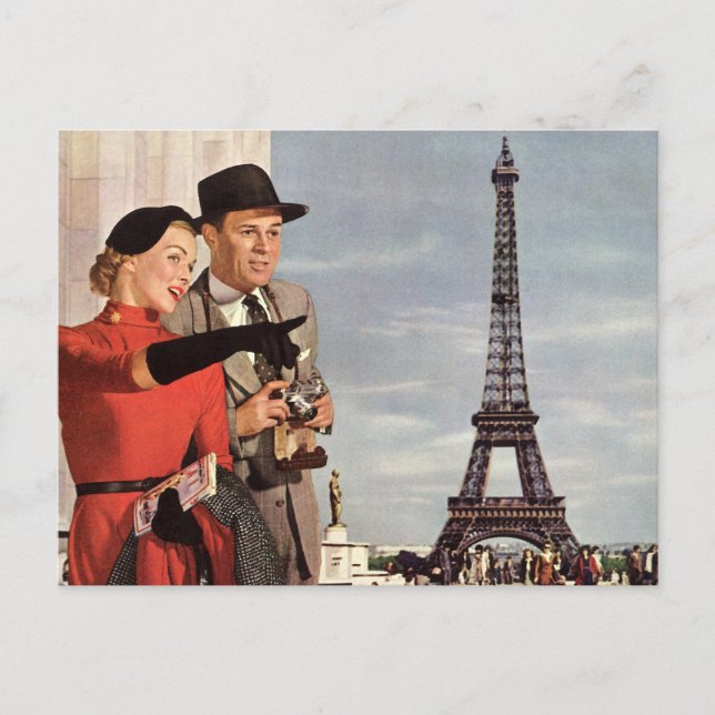 Eiffel torn vykort (Framsida)