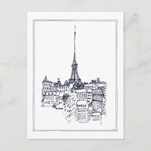 Eiffel Torn Vykort