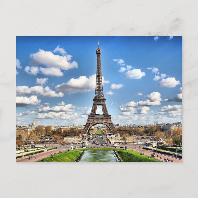 Eiffel Torn Vykort (Framsida)