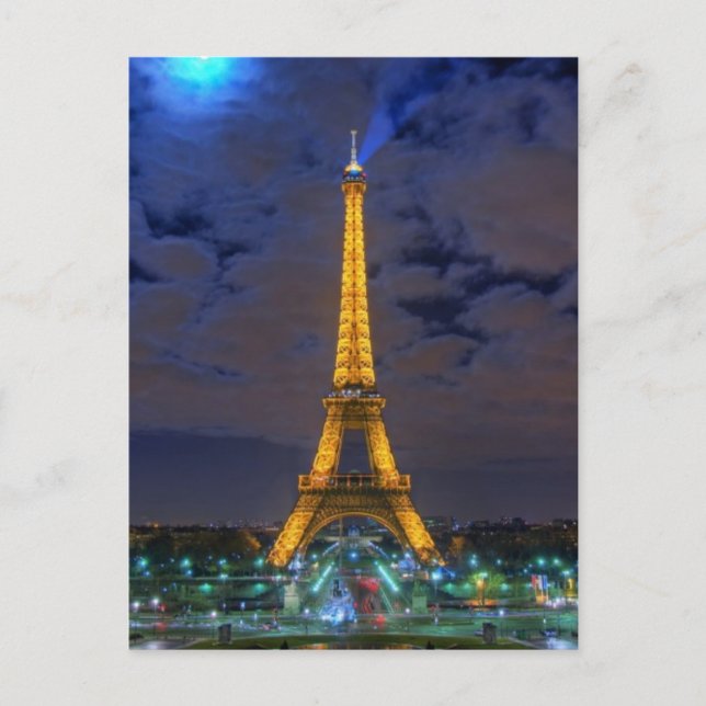 Eiffel Torn Vykort (Framsida)