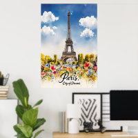 Eiffel Torn Watercolor Dream