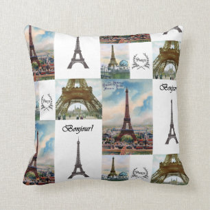 Eiffel tornCollage kudder Kudde