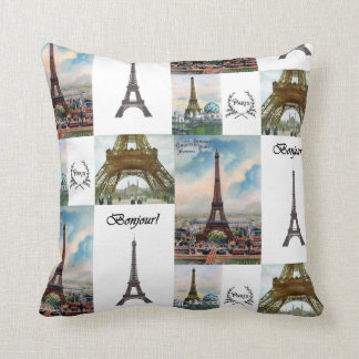 Eiffel tornCollage kudder Kudde