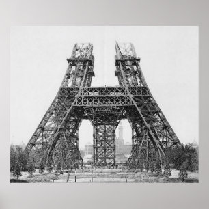 Eiffel tornkonstruktion poster