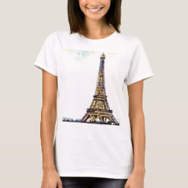 Eiffel tornkvinna T-tröja T Shirt
