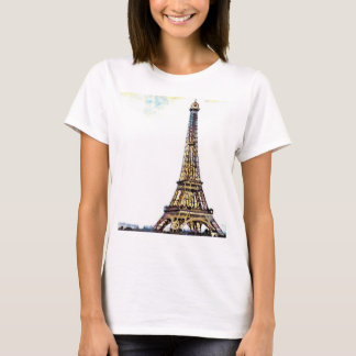 Eiffel tornkvinna T-tröja T Shirt