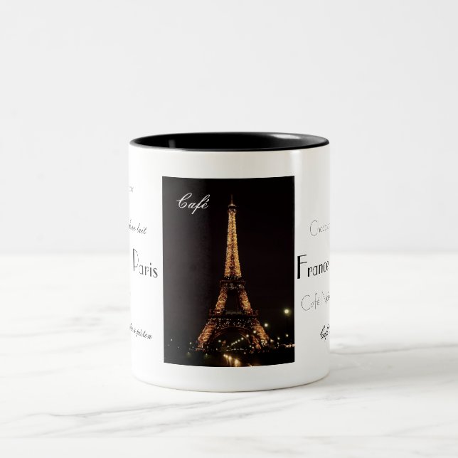 Eiffel tornmugg Två-Tonad mugg (Center)