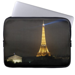 Eiffel tornnatt laptop sleeve