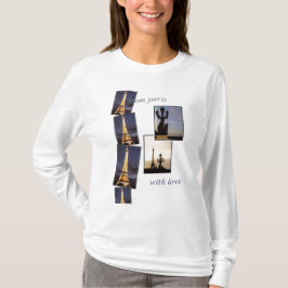 EIFFEL TORNPARIS SOUVENIR T-SHIRT