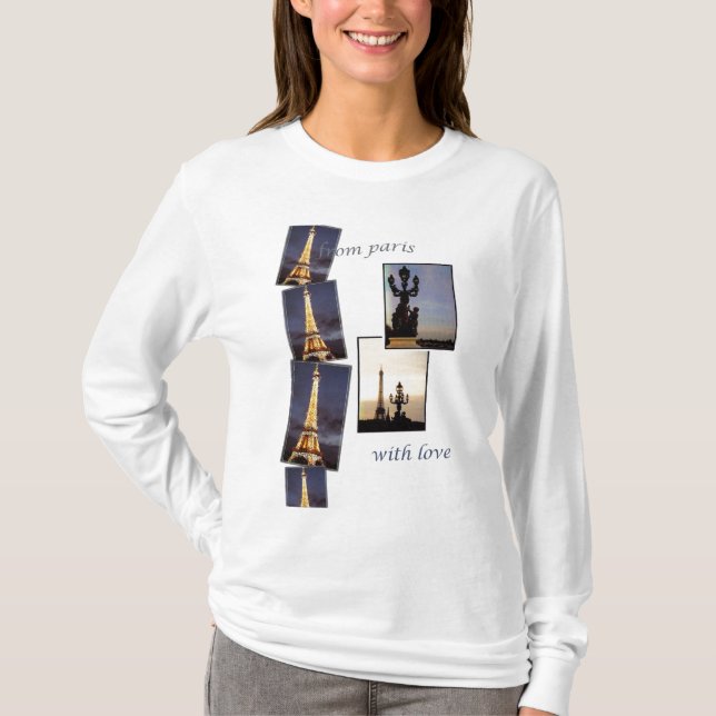 EIFFEL TORNPARIS SOUVENIR T-SHIRT (Framsida)