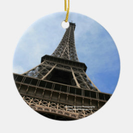 Eiffel tornprydnad julgransprydnad keramik