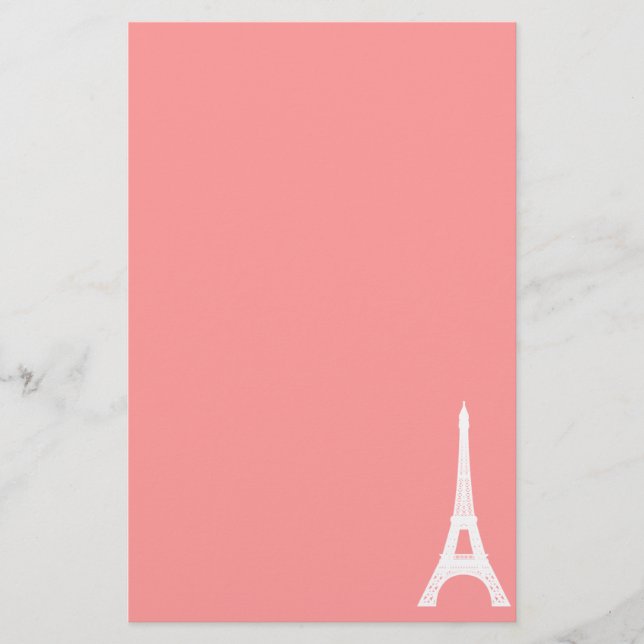 Eiffel tornrosor brevpapper (Framsida)