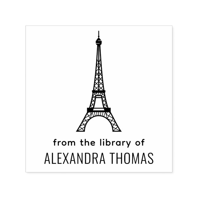 Eiffel Tower #2 “Från” Namn Självfärgande Stämpel (Design)