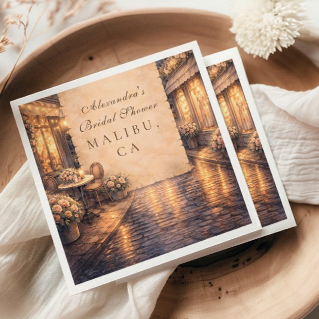 Eiffel Tower Bridal Shower Pappersservett (Skapare uppladdad)