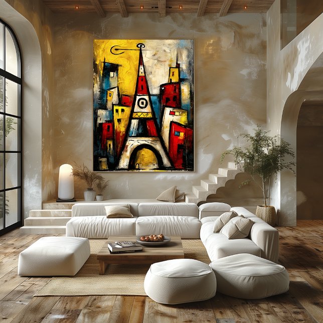 Eiffel Tower — Contemporary Abstract Expressionism Poster (Skapare uppladdad)