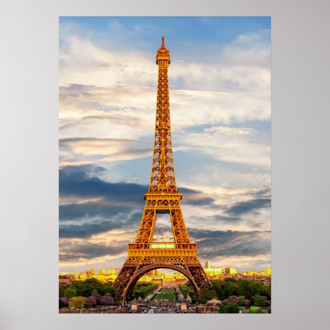 eiffel tower in paris, the city of love poster (Framsidan)