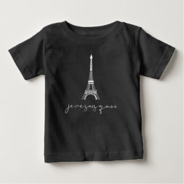 Eiffel Tower Je Ne Sais Quoi Söt Svart T Shirt