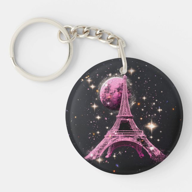 Eiffel Tower Night Moon           (Framsidan)