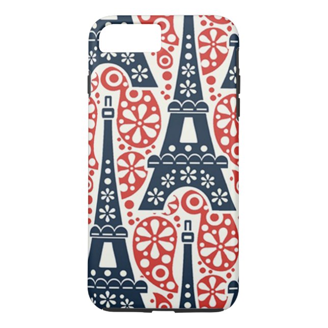 Eiffeltornet Case-Mate Tough iPhone 8Plus/7 Plus C Skal (Baksida)