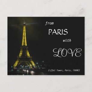 EIFFELTORNET - från Paris med KÄRLEK Vykort