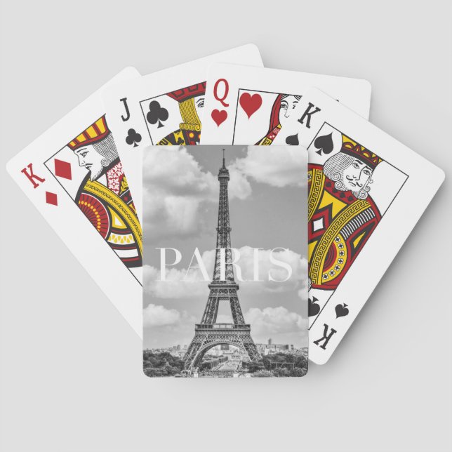 Eiffeltornet i Paris, Frankrike Casinokort (Baksidan)
