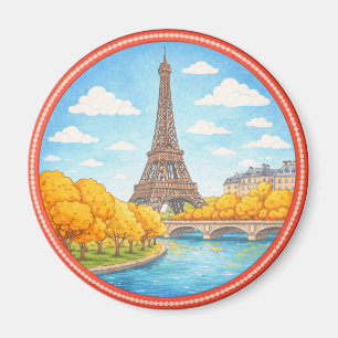Eiffeltornet i Paris Magnet