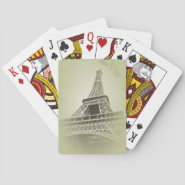 Eiffeltornet i sepia ton casinokort