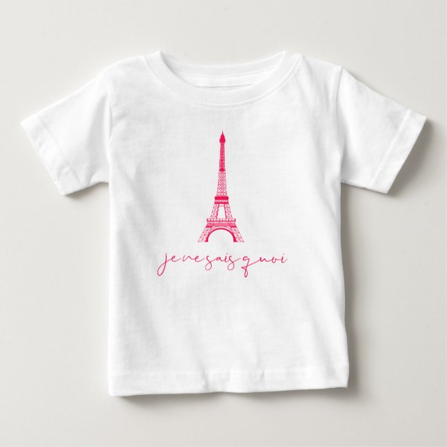 Eiffeltornet Je Ne Sais Quoi Söt Baby T-Shirt (Framsida)